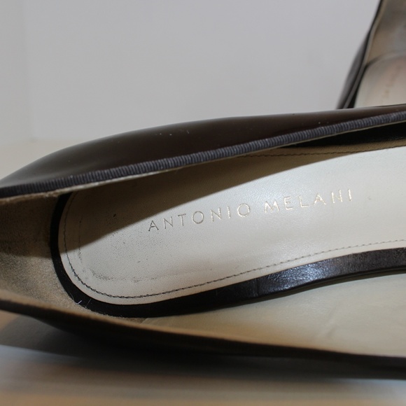 Antonio Melani Chocolate Brwn Patent Leather Pumps - Picture 5 of 7